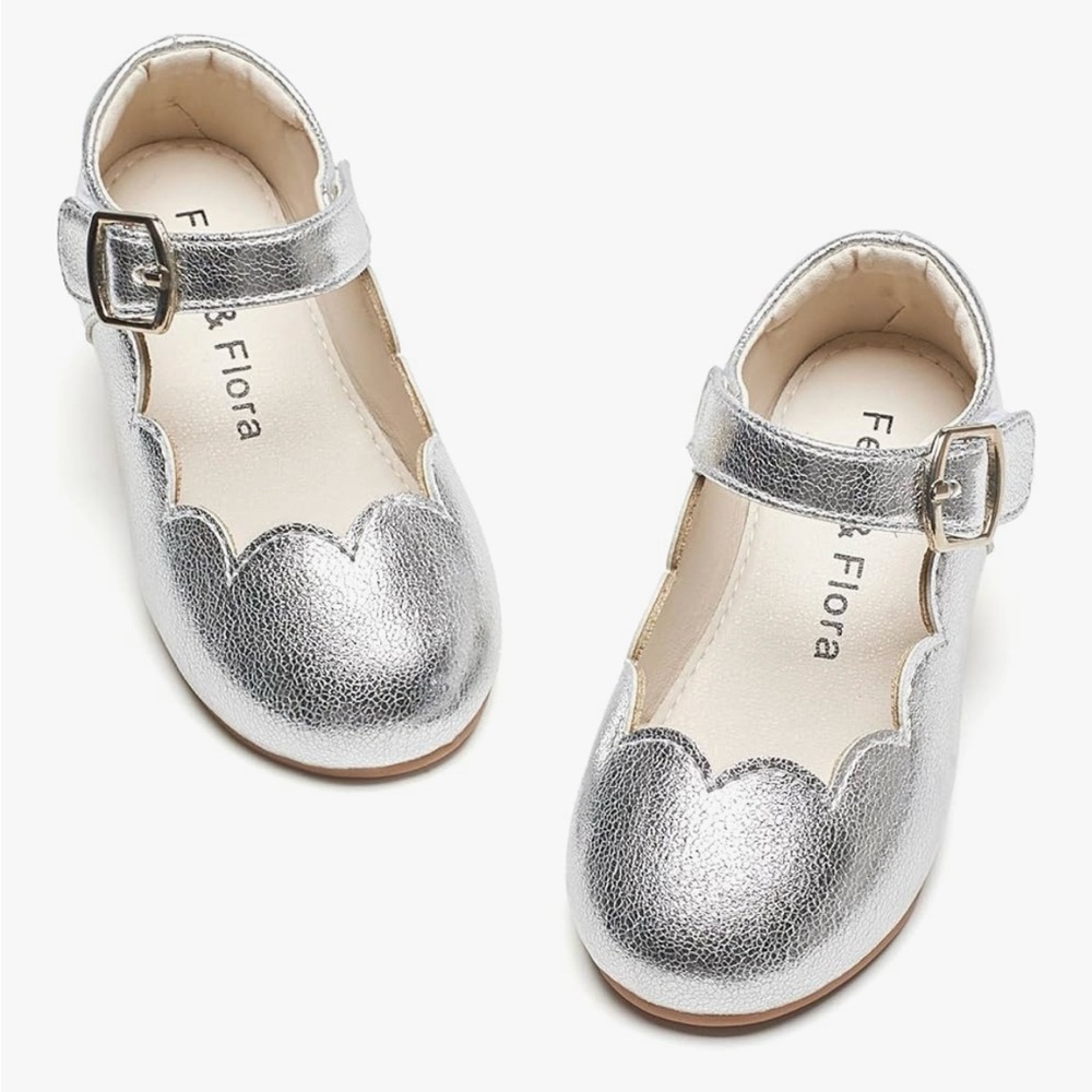 Felix & Flora - Silver Kids Shoes